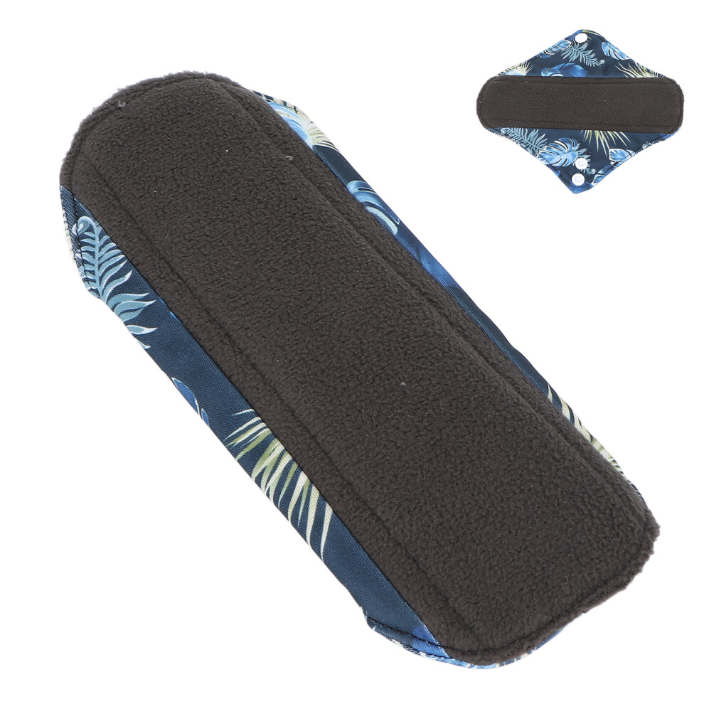 Reusable Bamboo Charcoal Sanitary Pads, Leakproof, 18x18cm