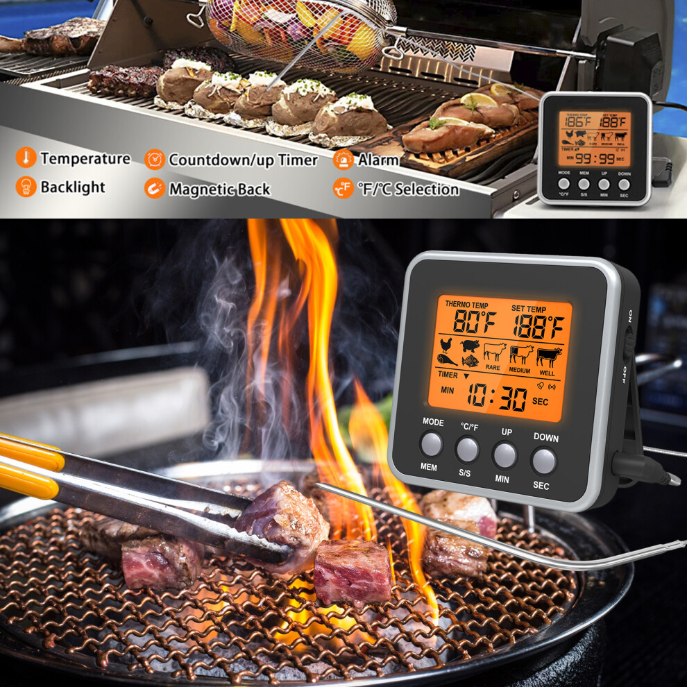 Digital Thermometer for BBQ Cooking
