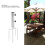 Verzinkter Sonnenschirm Erdspiess 25cm 4-Prong Set 19