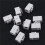 100Pcs RJ45 Connector  Jack Cat6 Extension Coupler Ethernet Network LAN Cat 6 Coupler Jacks Extend Adapter,White 2