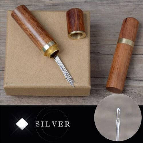 36X Self-Threading Needles,Sewing Needles for Hand Sewing,for the Elderly,Easy Side Threading Stitching Pins B
