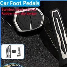 1 Set Stainless Steel Non-Slip Car Pedals for X1 F48 2016-2019 2 Series