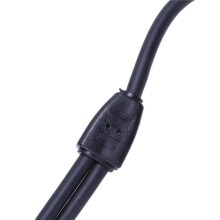 5x 1 Male to 2 Female & Car Stereo Radio Antenna Adapter Black