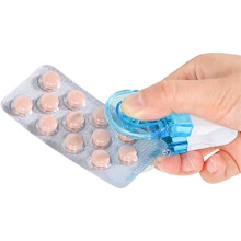 2 StüCk Tragbarer Tabletteneinnehmer, Tablettenspender, TablettenträGer, Tragbarer Tabletteneinnehmer, Tablettenschneider für Kleine Pillen