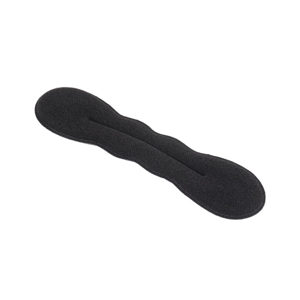 Magic Bun Maker (4 Small, 4 Large) Foam Sponge Bun Shaper Hair Accessories (Black)