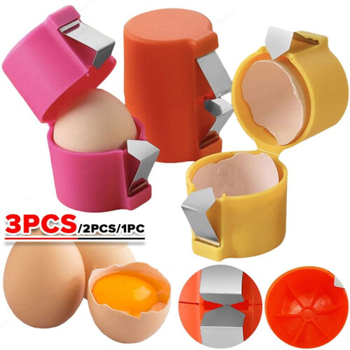 3PC Egg Shell Opener Portable Egg Opener Kitchen Handheld Egg Shell Crusher Household Egg Shell Separator Kitchen Gadget 1