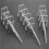 60 Pcs 3.9inch Long White Metal Store Grid Wall Bracket Display Hooks 7