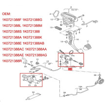 1Set Clutch Slave Cylinder 1K0721388S 1K0721388AB 1K0721261 1K0721261A 1K0721261 for  A3
