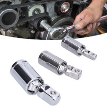 3pcs Universal Joint Socket Adapter Set 1/2, 3/8, 1/4 Chrome Vanadium Steel