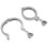 2 Peças Tri-Clamp Aço Pino Único Braçadeira Tri para Serviço Pesado com Porca de Orelha para Virola TC com Junta de Silicone 2 Polegadas 7