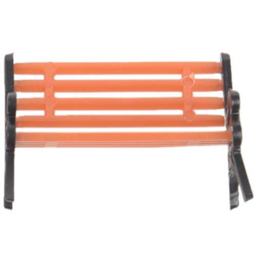 5pcs Plastic Model Park Bench Model Landscape 1:50 w/ Black Arm 2