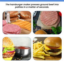 1 MáQuina para Hacer Hamburguesas Hamburguesa Molde para Prensa Vegetal Carne de Res Triturador Cocina Molde ArtesaníA