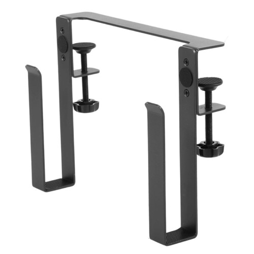 Metal Clamp- Desk Side Storage Rack Double Layer No Drilling Organizer Single Layer