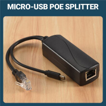 Micro-USB POE Splitter 48V to 5V2A/3A USB Power Supply National Standard with Phone Charging