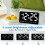 Digital Wall Clock, 9Inch LED Digital Clock Large Display with 12/24H,  Digits,Small Silent Wall Clock(White) 5