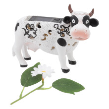 Daisy Cow Solar Light Resin Garden Statue1Pack