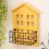 Wood and Iron Wall-Mounted Shelf, House Shape 1