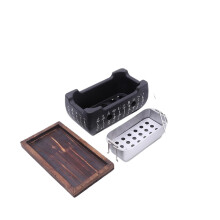 Portable BBQ Grill Korean Japanese Style Charcoal Barbecue Stove for Outdoor Cooking L Size