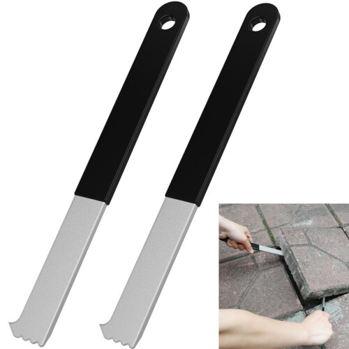 2Pcs Paver Puller, Paver Extractor Tool with Joint Scraper  Teeth & Gripper Slots, Paver Removal Tool for Garden 1