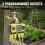 4 Zone Water Timer with Smart Rain Delay, Programmable Irrigation Controller for Lawn and Garden 3