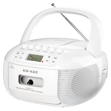 Portable Boombox CD Cassette Player FM AM Tape CD Player Student Learning U Disk MP3 Stereo Music Player