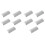 10PCS Battery Cover Replacement Pack for   Remote Controller Back Door for Right Hand Controllers White 1