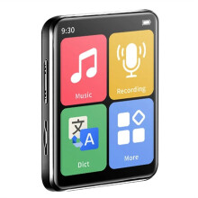 5.0 MP3 Player Full Touch Screen Student Walkman Hifi Sport Music Player Mp4 Video Player Built in Speaker,A
