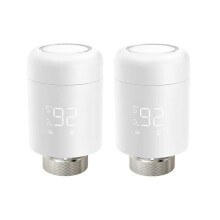 2Pcs Zigbee TRV Radiator Actuator Valve Thermostatic Radiator Valve Temperature Controller for Alexa Home