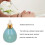 Blue 95ml Ceramic Essential Oil Bottle Airtight 4