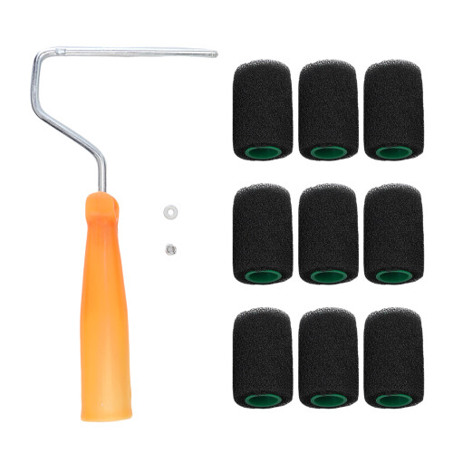 Textured Paint Roller Kit 4in Elastic Bed Liner Roller for Truck Cargo 2