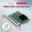 Scheda di Espansione PCI-e X4 3.0 A 4 Canali e 8 Porte USB 3.2 Gen1 Controller Adattatore PCI-e X4 USB 3.0 5 Gbps per PC Desktop 3