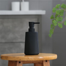 Kleine Zeepdispenser voor Badkamer en Keuken, Moderne, Gestreepte Stijl van Plastic voor Handzeepbakjes