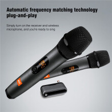 2X Ny Universal Mikrofon Hem Karaoke Mikrofon USB Trådlös Mikrofon Live Broadcast Radio Digital Display Mikrofon