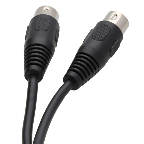 kenable MIDI 5 Pin DIN Plug to 5 Pin DIN Plug Cable 5m Black 1