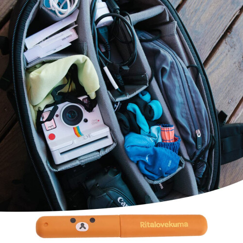 3 Pack Toothbrush Travel Case with Secure Snap Closure, Lightweight Holder for Camping 2
