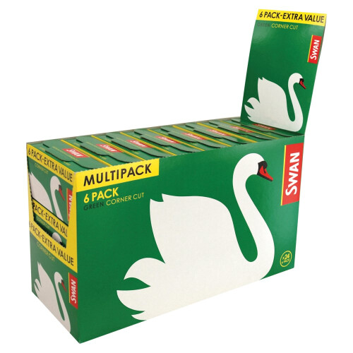 Swan Swan Green Corner Cut 6 Pack (Pack of 24)