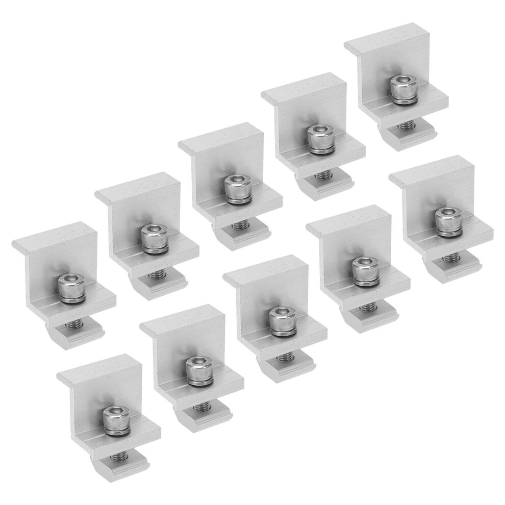 10Pcs Solar Panel Mounting Brackets Z Bracket Kit 35Mm Aluminum Clamps For Rv Trailer Boat 9330225152262