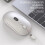 Wireless Computer Mouse with Battery Level Visible Rechargeable 2.4G Portable USB Mouse Silent Click for PC Laptop C 2