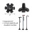 Cane Tip Replacement with Wide Stable Base for 3/4 Inch Pole, SelfStanding for Walking Sticks 5