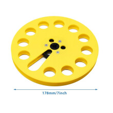 Carrete de Cinta Vacío de 1/4 de 7 Pulgadas con 12 Orificios para Cualquier Grabadora de Cinta de Carrete Abierto, Reproductor de Cinta de Carrete A
