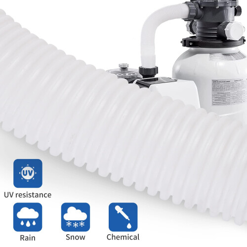 14 Inch Pool Filter Pump Hose  LeakResistant Replacement for Sand Filter Pumps, Easy Install 2