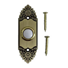 1pc Vintage Heavy Duty Metal Lighted Doorbell Push, Home Wall Mounted Buttons Wired Opener Universal Garage Front Doors