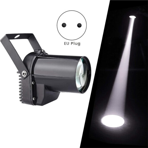 Spotlight for Disco  Lights Pin Spot Light, White Led  Pinspot Light for Disco  Motors EU Plug 1