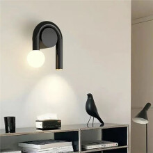 Applique Murale en Forme de U - Lampe Décorative pour Chambre, Salon, Salle à Manger, Bureau - Lumière Chaude B