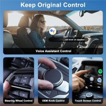 1 Set Android Auto Wireless Adapter Plug and Car Dongle for Factory Wired Android Auto in All Cars - Low Latency