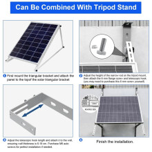 Solar Panel Bracket Hook Adjustable Photovoltaic Panel Mounting Hook for Balcony PV System Installation