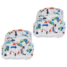 2pcs Baby Swim Diapers Soft Breathable Waterproof Adjustable Leakproof Pants 0-2Y