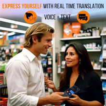 Language Translator Device,Voice/Text Bidirection Word Translator, 160 Languages Online/Offline Translator for Business