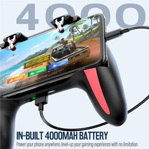 H10 Gaming Handheld Grip Game Controller Joystick Gamepad Cooling Fan, USB Powered 5000mAh Battery Gamepad Stand 2