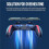 H10 Gaming Handheld Grip Game Controller Joystick Gamepad Cooling Fan, USB Powered 5000mAh Battery Gamepad Stand 6